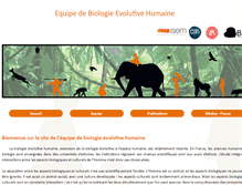 Tablet Screenshot of evolutionhumaine.fr